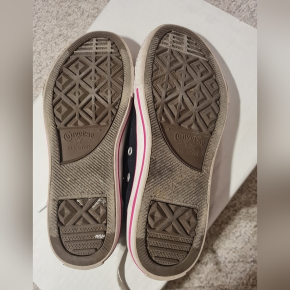 All Star Converse Low Top Girls Sneakers Size 3 - Picture 4 of 4